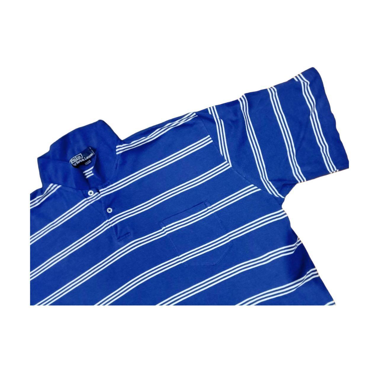 Polo Ralph Lauren Men's Blue and White Polo-shirts