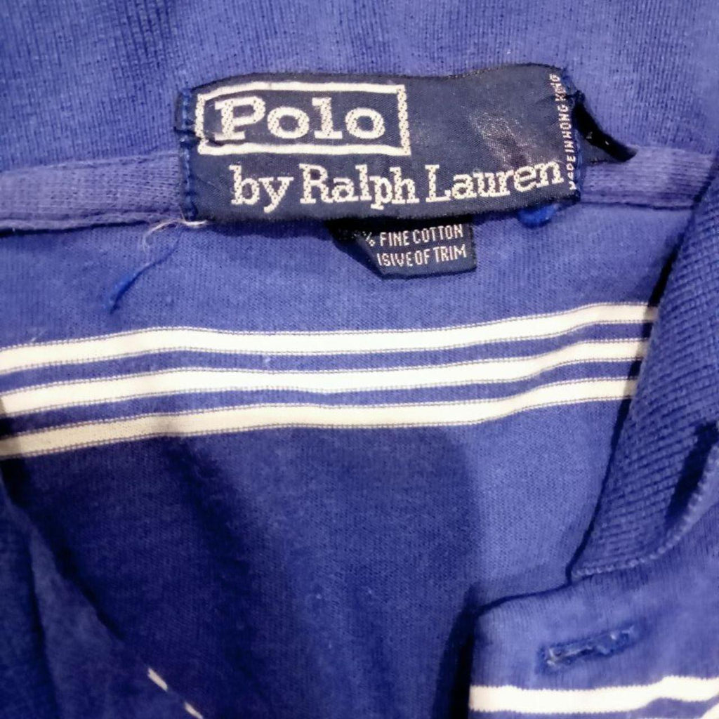 Polo Ralph Lauren Men's Blue and White Polo-shirts