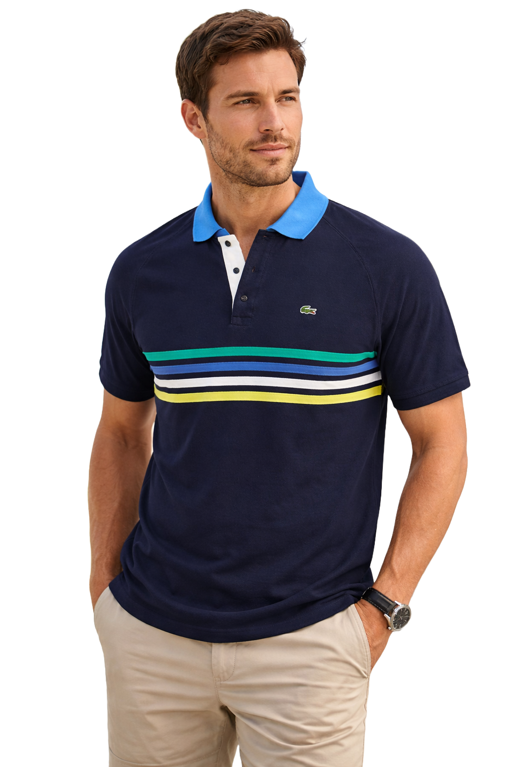 Polo Ralph Lacoste Men's Vintage Striped Polo-shirts