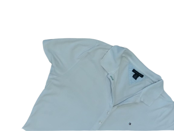 Tommy Hilfiger White Polo Shirt Men’s Classic Short Sleeve Cotton Polo