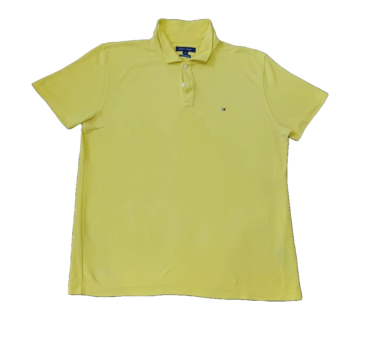 Vintage Tommy Hilfiger Yellow Polo Shirt – Men’s Custom Fit