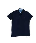 Vintage Tommy Hilfiger Slim Fit Polo Shirt – Black Classic Logo Men’s Polo
