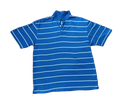 Vintage Tommy Hilfiger Golf Polo Shirt Blue White Stripe – XL Pima Cotton