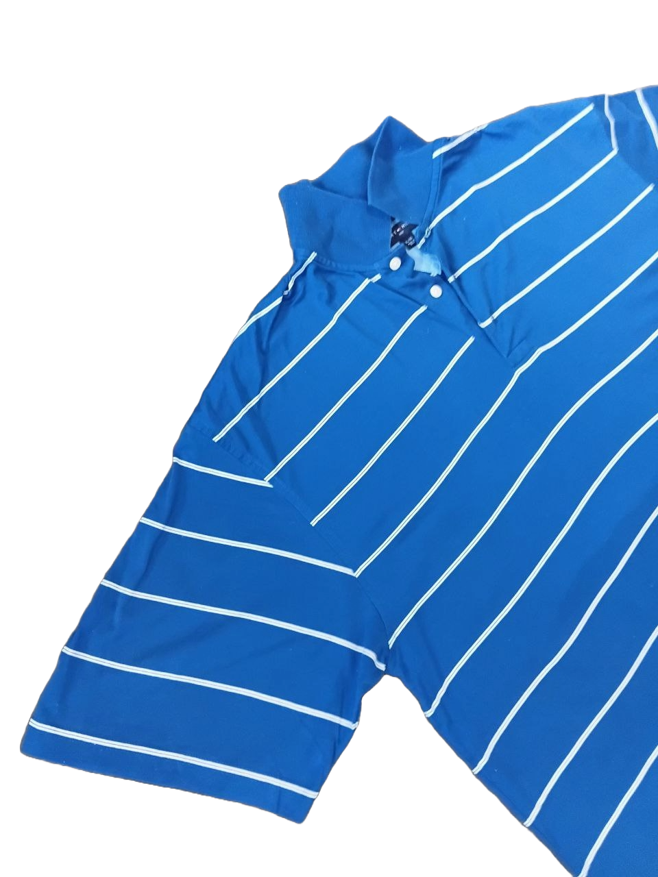 Vintage Tommy Hilfiger Golf Polo Shirt Blue White Stripe – XL Pima Cotton